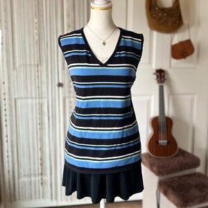 style & co striped sweater vest